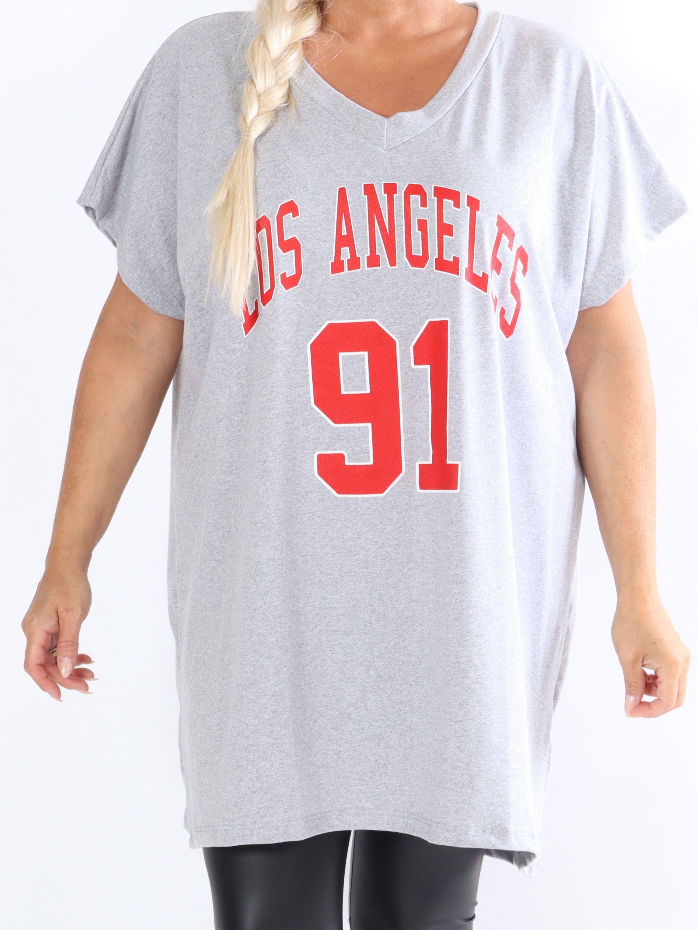 Julia - T-shirt klänning med text framtill